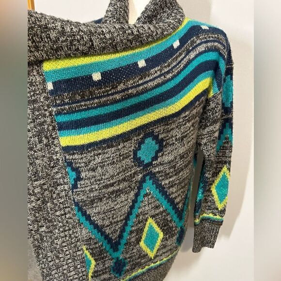 Roxy Aztec print open front‎ cardigan size S BIN L - Picture 3 of 9